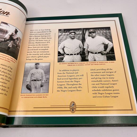 VNTG 1994 Baseball Legends of All Time Hardcover Green MLB - Picture 9 of 10